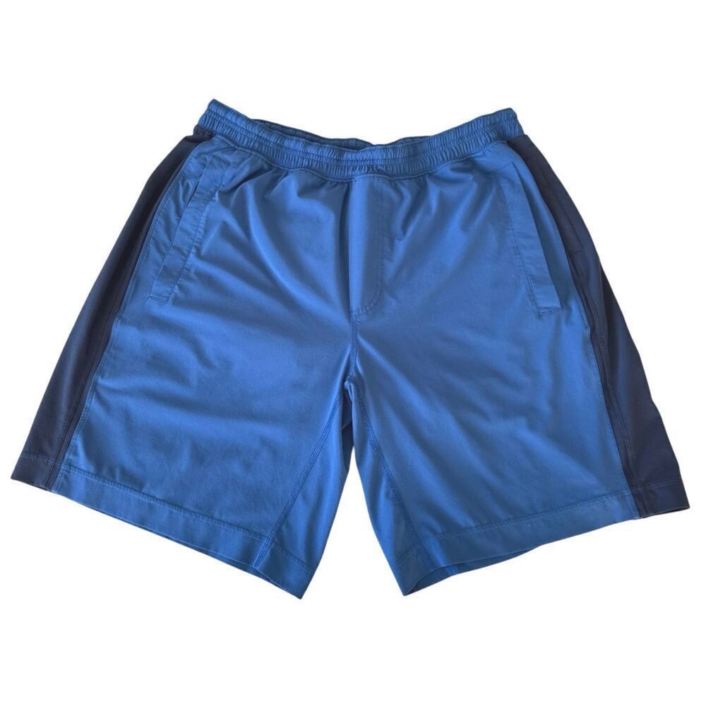 Lululemon Pace Breaker Shorts Colorblock 9” Inseam Lined Men’s Size L - Blue